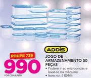 Addis jogo de Armazenamento 50 Peças-por conjunto
