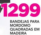 Bandejas Para Mordomo Quadradas em Madeira