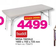 Buddi Mesa Tressle 1800 x 750 x 725mm