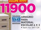 Toolroom Services Armario para Material Escolar 6x3