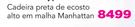 Cadeira preta de encosto alto em malha Manhattan