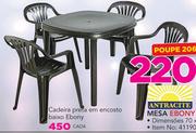 Antracite Mesa Ebony 90cm