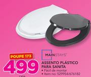 Mainstays Assento Plástico Para Sanita-cada