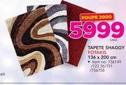 Tapete Shaggy Fotakis-136 x 200 cm cada