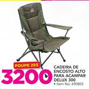 Campmaster Cadeira de Encosto Alto para Acampar Deluxe 300