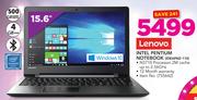 Lenovo 15.6" Intel Pentium Notebook Ideapad 110