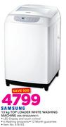 Samsung 13Kg Top Loader White Washing Machine WA13FSS2UWW F