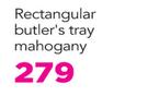 Rectangular Butlers Tray Mahogany
