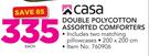 Casa Double Polycotton Assorted Comforters Including 2 Pillowcase-Each