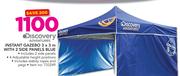 Discovery Adventures Instant  Gazebo 3x3m With 2 Side Panels Blue