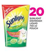 Sunlight Dishwashing Liquid Pouch-750ml