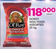 Ol'Roy Dog Food Assorted-25kg Each