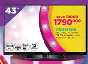 Hisense 43" Full HD DVB T2 TV LTDN43K3110WT