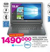 Dell 15.6" Intel Celeron Notebook