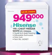 Hisense 190ltr White Chest Freezer FC-19DD4HA