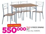 Tilo 5 Piece Dining Set