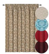 Casa Unlined 2 Pack Jacquard Polyester Curtains