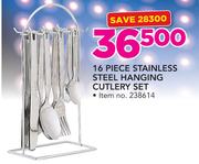 16-Piece Stainless Steel Hanging Cutlery Set