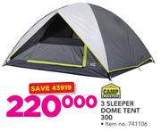Camp Master 3 Sleeper Dome Tent 300