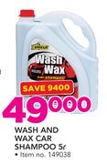 Shield Wash And Wax Car Shampoo-5ltr