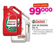 Castrol SAE 40 Engine Oil-5ltr Each