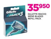 Gillette Mach3 Mens Blades Refill Pack