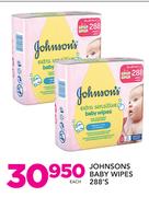 Johnsons Baby Wipes 288's-Each
