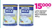 Lato Instant Full Cream Milk Powder-400g Each