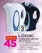 Logik 1.7Ltr Cordless Kettle RSH-441668 01-Each