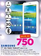 Samsung 7" 3G Tab3 Tablet SM T116-Each