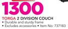 Torga 2 Divison Couch Excluding Accessories