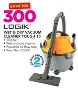 Logik Wet & Dry Vacuum Cleaner Tough 10