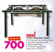 Total 2 Pot Boiling Table