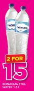 Bonaqua Still Water-2 x 1.5Ltr