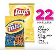 Lays Potato Chips-125g & Fritos-120g Per Bundle