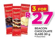 Beacon Chocolate Slabs-3 x 80g