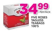 Five Roses Tagless Teabags-100's Per Pack