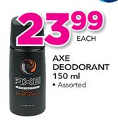 Axe Deodorant-150ml Each