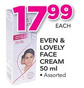 Even & Lovely Face Cream-50ml Each