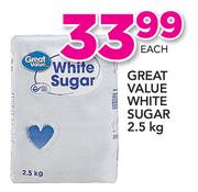 Great Value White Sugar-2.5Kg