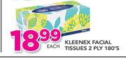 Kleenex Facial Tissues 2 Ply-180s Each