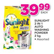 Sunlight 2 In 1 Auto Washing Powder-2Kg Each