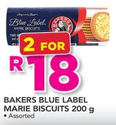 Bakers Blue Label Marie Biscuis-2 x 200g