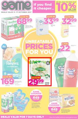 Game JHB : Unbeatable Prices(11 Oct - 17 Oct 2017) , page 1