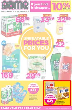 Game JHB : Unbeatable Prices(11 Oct - 17 Oct 2017) , page 1