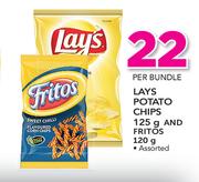 Lays Potato Chips-125g & Fritos-120g Per Bundle