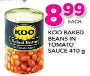 Koo Baked Beans In Tomato Sauce-410g