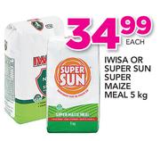 Iwisa Or Super Sun Super Maize Meal-5Kg Each