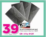 Moto Quip Black Rubber Car Mat-For 4