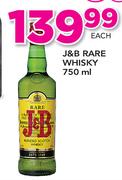 J&B Rare Whisky-750ml